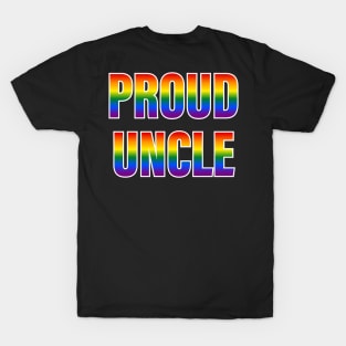 Rainbow Proud Uncle LGBTQ Pride T-Shirt
